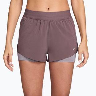 Women's running shorts Nike Swift Mid-Rise 2in1 tattoo/light violet ore