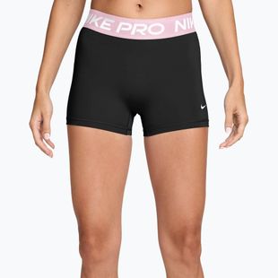 Women's shorts Nike Pro Mid-Rise Biker 3" black/pink foam/white