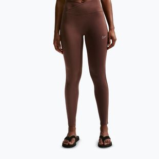 Women's leggings Nike One High-Waisted Seamless light chocolate