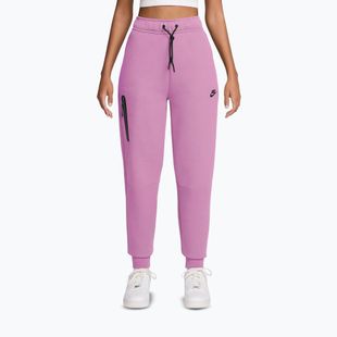 Women's trousers Nike Sportswear Tech Fleece Mid-Rise light magenta/black
