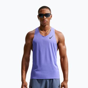 Men's running T-shirt Nike AeroSwift Dri-Fit ADV sapphire/black