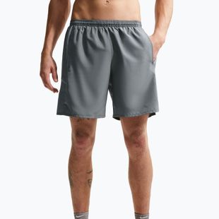 Men's running shorts Nike Miler Dri-Fit Brief Lined7" smoke grey/smoke grey
