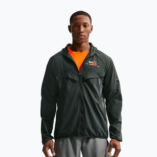 Men's running jacket Nike Stride Repel UV black spruce