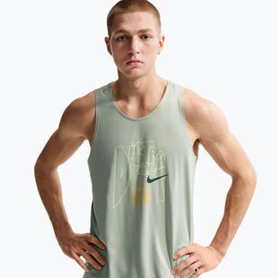 Men's running T-shirt Nike Stride Dri-Fit ADV jade horizon/linen