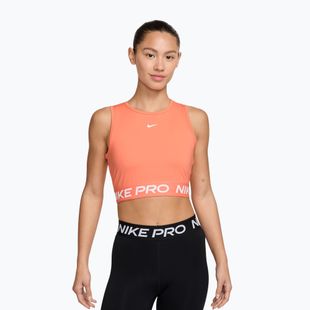Women's training top Nike Pro Dri-Fit crimson bliss/white