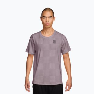 Men's tennis T-shirt Nike Court Dri-Fit Advantage Print light violet ore/black