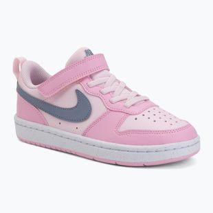 Children's shoes Nike Court Borough Low Recraft pink foam/pink rise/white/ashen slate