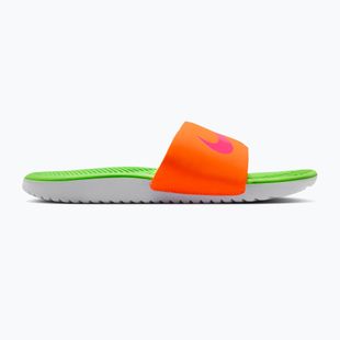 Children's flip-flops Nike Coffee total orange/green strike/hyper pink