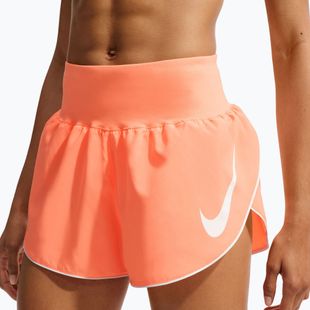 Women's running shorts Nike Tempo Swoosh Dri-Fit Mid-Rise Brief-Lined orange pulse/white