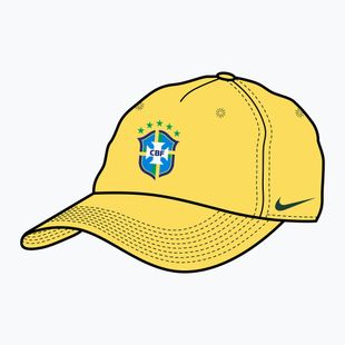 Baseball cap Nike Club Brazil Poly canary