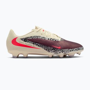 Men's football boots Nike United Phantom 6 Low Academy MG burgundy crush/fossil/university red