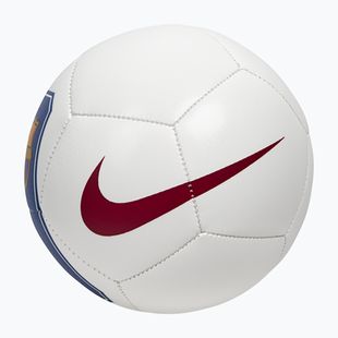 Mini football ball Nike Skills FC Barcelona white/cardinal red size 1
