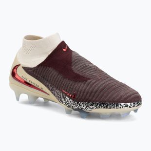 Men's football boots Nike United Phantom 6 High Elite FG burgundy crush/fossil/university red