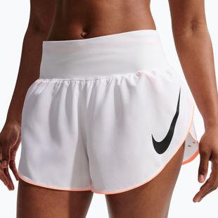 Women's running shorts Nike Tempo Swoosh Dri-Fit Mid-Rise Brief-Lined white/orange pulse/black