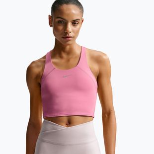 Women's running shirt Nike Tempo Medium Support Cropped Sports Bra peony