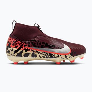 Children's football boots Nike United Jr. Mercurial Superfly 10 Academy MG burgundy crush/metallic silver