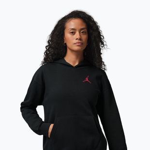 Women's sweatshirt Nike Jordan Fleece Hoodie black/gym red