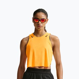 Women's running top Nike AeroSwift Dri-Fit ADV Cropped Tank Top laser orange/black