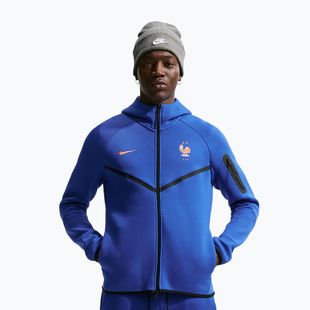 Men's sweatshirt Nike FFF Tech Fleece Windrunner Full Zip game royal/metallic copper
