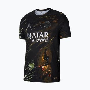 Men's football T-shirt Nike Paris Saint-Germain 2025/26 Match black/white/black