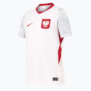 Children's football shirt Nike Dri-Fit Poland Stadium Home 2026 white/field silver