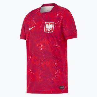 Children's football shirt Nike Dri-Fit Poland Stadium Away 2026 noble red/sport red