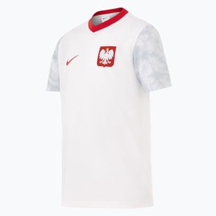 Children's football shirt Nike Dri-Fit Poland Home 2026 white/field silver