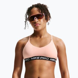 Children's training bra Nike Pro Indy arctic orange/black/white