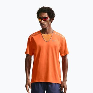 Men's running T-shirt Nike Miler Dri-Fit UV safety orange