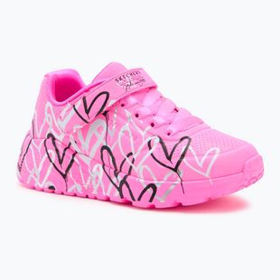 Children's shoes SKECHERS Uno Lite Love Levitate hot pink/multi