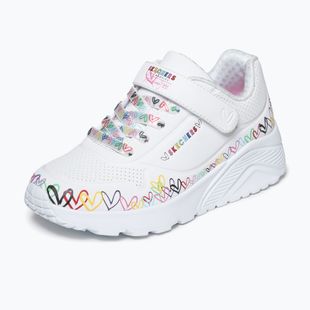 Children's shoes SKECHERS Uno Lite Heart Craze white/multi
