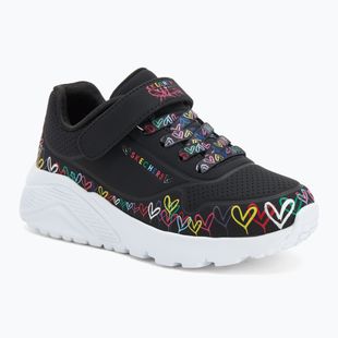 Children's shoes SKECHERS Uno Lite Heart Craze black/multi