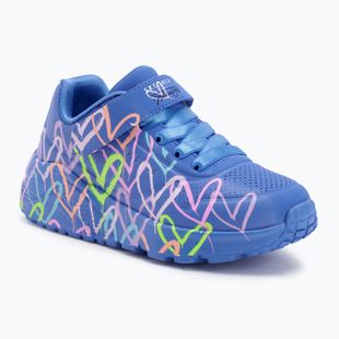 Children's shoes SKECHERS Uno Lite Love Levitate blue/multi