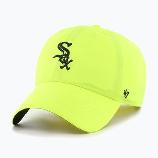 47 Brand MLB Chicago White Sox Brrr CLEAN UP neon yellow baseball cap