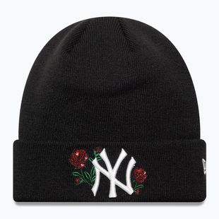 Women's winter hat New Era Sequin Rose Beanie New Yor Yankees black