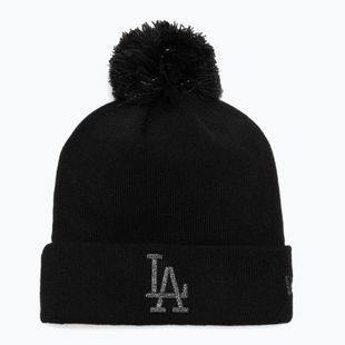 Women's winter hat New Era Metallic Bobble Los Angeles Dodger blacks