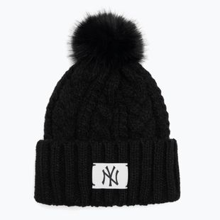 Women's winter hat New Era Cable Wide New York Yankees black