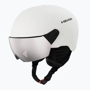 Children's ski helmet HEAD Yuki Visor Jr marshmallow/silver/red