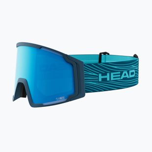 Ski goggles HEAD Neves Pro 5k Race blue/petrol/blue/chrome/orange
