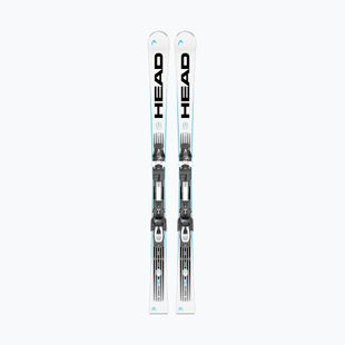 Downhill skis with bindings HEAD WC Rebels e-SL RP EVO 14 + Freeflex 14 GW white/black