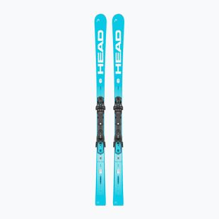 Downhill skis with bindings HEAD WC Rebels e-Speed Pro RP WCR 14 + Protector+ FF 14 GW blue/white