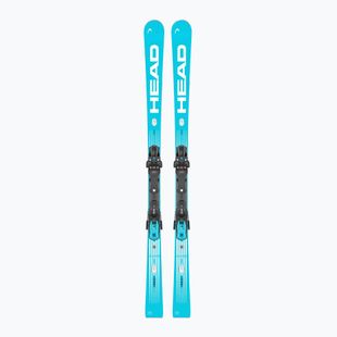 Downhill skis with bindings HEAD WC Rebels e-SL Pro RP WCR 14 + Protector+ FF 14 GW blue/white