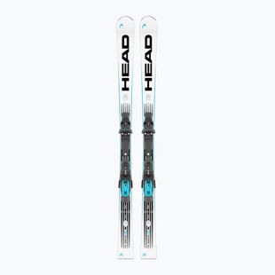 Downhill skis with bindings HEAD WC Rebels e.SLR LYT-PR + PR 11 GW white/blue