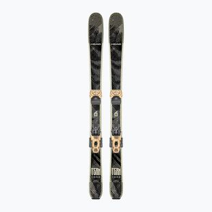 Kids’ downhill skis with bindings HEAD Kore Team SW + Attack LYT 11 GW black/beige