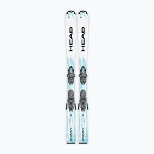 Kids’ downhill skis with bindings HEAD Supershape JRS + Jrs 7.5 GW CA white/blue