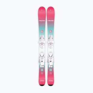 Kids’ downhill skis with bindings HEAD Joy Easy JRS + Jrs 7.5 GW CA mint/pink