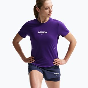Women's running T-shirt Nike Swift London Dri-Fit court purple