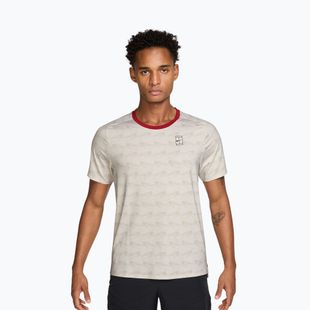 Men's T-shirt Nike Court Advantage light bone/tough red/black