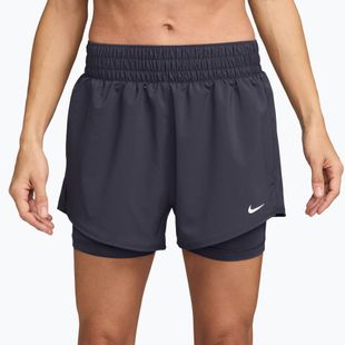 Women's shorts Nike One Dri-Fit High-Waisted 3" 2In1 gridiron/white
