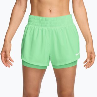 Women's training shorts Nike One cucumber calm/white